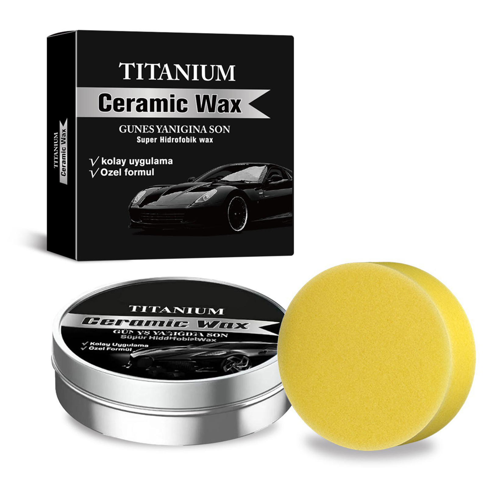 Car Wax Ceramic Coating - 100 جرام من شمع السيراميك، كريم