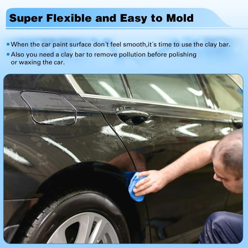 1/2 قطعة سيارة تنظيف الطين بار - مراجعة Clay Bar Lubricant وسعره